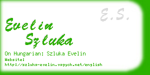 evelin szluka business card